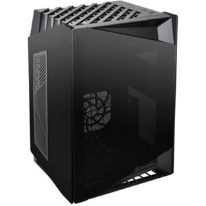 SilverStone SST-LD03B-AF Case Mini-ITX in Vetro Temperato Nero con Design Compatto