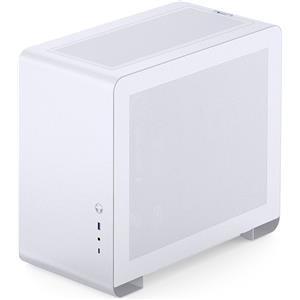 JONSBO U4 Mini Case Micro ATX Bianco con Vetro Temperato e Porte USB-C 3.1