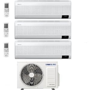 Samsung Climatizzatore Condizionatore Samsung Inverter Trial Split Windfree Avant 7000+7000+7000 Con Aj052txj R-32 Classe A+++ Wifi - New 7+7+7