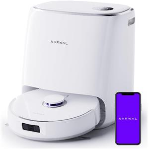 NARWAL Robot Aspirapolvere Lava e Aspira Autonomia 210 Min Potenza 8200 Pa Capacità Acqua Pulita 4,5L colore Bianco - FREO X ULTRA WH