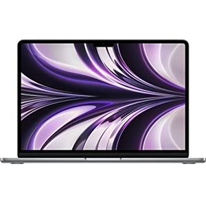 Apple 2022 PC Portatile MacBook Air con chip M2: display Liquid Retina 13,6'', 8GB di RAM, 256GB di archiviazione SSD storage, tastiera retroilluminata; color Grigio siderale