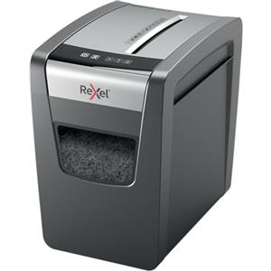 REXEL Momentum X410-SL Slimline, Distruggidocumenti Manuale, 11-10 Fogli A4 (70-80 gr/mq), Taglio a Frammento, Livello di sicurezza P-4, per Uso Personale/Home Office, Capacità 23 Litri, 2104573EU