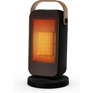 YAZEKY Stufa Elettrica Basso Consumo, 1200W Termoventilatore Portatile Silenzioso con Riscaldamento Rapido, 3 livelli di potenzadue e Protezione di Sicurezza per Camere da Letto e Uffici（20 m²）