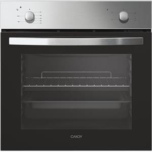 Candy FCS 100 X/E Forno Elettrico da Incasso, Statico, Capacità 70 Litri, Funzione Grill, 4 Programmi, 56.8x59.5x59.5 cm, Inox, Classe A