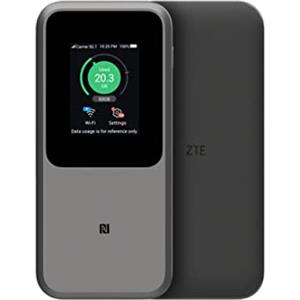 ZTE MU5120 - il più potente hotspot WiFi portatile 5G, enorme batteria da 10000 mAh, carica inversa da 18 W, NFC, touch screen da 2,4 pollici, collega 64 dispositivi - Slot Sim SBLOCCATO