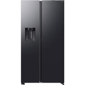 Samsung Frigorifero Side by Side Air Space AI RS80F66KBF/EF con Dispenser Acqua/Ghiaccio, Wifi con AI Energy Mode, SpaceMax, Twin Cooling Plus, 634 L, LxAxP: 91,2 x 178,4 x 72,6 cm, Antracite