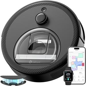 LEFANT M330 Robot Aspirapolvere con Mappatura, 5000Pa, 150min, Navigazione dToF, Evitamento ostacoli PSD, Area virtuale, WiFi/Alexa 2,4GHz e 5GHz, Nero
