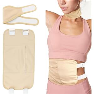 ZEACCT 2 Pezzi Kit Impacchi Olio di Ricino, Impacco di Olio di Ricino Biologico, Confezione di Olio di Ricino per Massaggio in Velluto di Cotone, per Aiutare il Sonno, la Stitichezza Digestiva