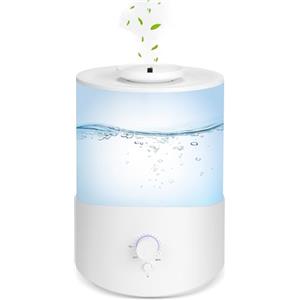 Romon Umidificatore Ambiente, 2.5L Bianco Diffusore di Oli Essenziali, Umidificatores e Ambiente per Aromaterapia e Umidità Continua