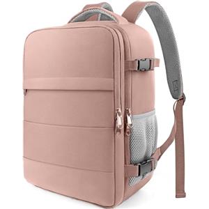 HOTOR Zaino Ryanair 40x20x25 - Zaino da Viaggio Porta PC di Grande Capacità, Multi-Tasca, Bagaglio a Mano Compatibile Ryanair per Uomo e Donna, per Pendolarismo, Viaggi in Aereo e Trekking, Rosa