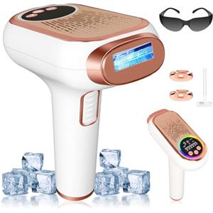 Brioza Epilatore Luce Pulsata 3 in 1 con Funzione Ghiaccio - 999 999 Flash, Depilazione Definitiva Viso & Corpo, 9 Livelli di Energia, Tecnologia IPL antidolore, per Donna e Uomo (Ascelle, Maglia, Ja