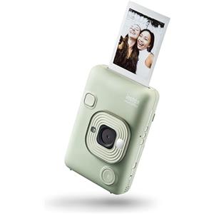 instax Fujifilm INSTAX mini LiPlay Matcha Green - Fotocamera Istantanea Ibrida, Stampante per Smartphone, Controllo da Remoto, Funzione Sound per Aggiungere Suoni alle Foto, Dimensioni Stampa 86 mm x 54 mm