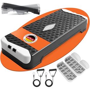 DH FitLife Stepper per la casa con allenamento di equilibrio, trapunta regolabile da 10/15 cm, aerobica Stepper & Step Up Board | Pedana per allenamento stepper fitness e coordinazione
