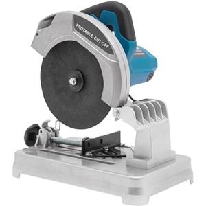 Treeisland Mini troncatrice da 220 V, sega da taglio per metallo, 5200 giri/min, piccola sega circolare da tavolo, 0-45°, regolabile per tagliare legno, metallo