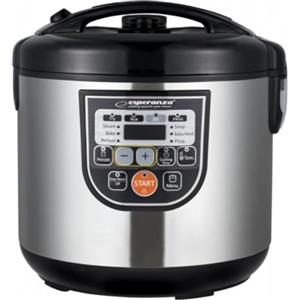 ESPERANZA EKG011 MULTICOOKER Cooking 5 L 860 W Negro, METÁLICO