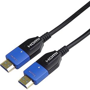 PremiumCord 8K HDMI 2.1 Cavo Ottico Attivo, 48 Gbit/s, HDMI 2.1, 3D, EDID, ARC, HDR, Risoluzione 8K@60Hz 4320P, 4K@120Hz, Cavo In Fibra Ottica, Struttura Robusta, Placcato Oro, Lunghezza 10 m