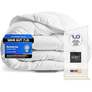 LILENO HOME Piumone 135 x 200 cm [Confezione da 2] - Piumone per tutto l'anno 135 x 200 cm per un sonno riposante, coperta estiva invernale 135 x 200 cm, lavabile fino a 95 °C, anallergico, trapunta