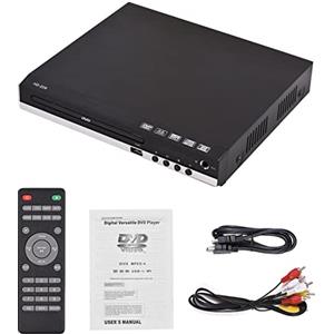 burko Lettore DVD domestico HD-229 lettore DVD lettore CD lettore multimediale digitale riproduzione disco U uscita AV HD con telecomando
