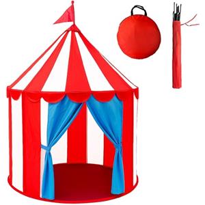 Bomodoro Tenda Pop Up a forma di Circo. Casetta e Recinto da Interno per Giochi, Tenda Gioco per Bambini. Altezza:150 cm
