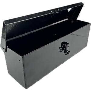 G.L.D. Forniture Cassetta porta-attrezzi in lamiera piegata, saldata robusta pre-verniciata nera 300x90x95 mm per trattori