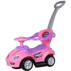 COIL Veicoli per Bambini, Auto Giocattolo, Camminatore, Auto in Plastica, Passeggino, Auto, per Bambini Oltre 12 Mesi - Design 3 in 1 - Macchina Per Bambini a Spinta - Macchine Per Bambini (Rosa)