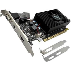 QTHREE GT 730 4GB Scheda Grafica, Dual HDMI, VGA, DDR3 128-bit, PC Scheda Video, Low Profile, Computer GPU, Low Power, PCI Express x16