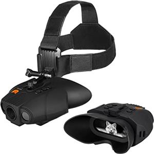 Nightfox Swift Binocolo Visione Notturna con Supporto per la Testa, Ingrandimento 1x e Ricarica USB