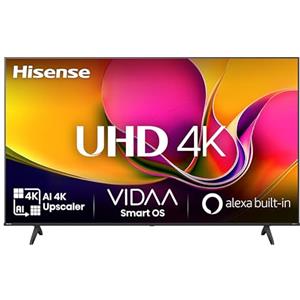 Hisense Smart TV 75" 4K Ultra HD 2025 75E63QT, Smart TV VIDAA U8, Dolby Vision, HDR 10, Game Mode Plus, Alexa Built-in, VIDAA Voice, Tuner DVB-T2/S2 HEVC 10, lativù 4K, 75'', 2025 LED