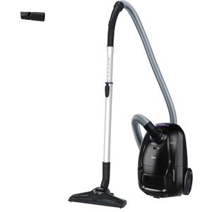 Hoover HE1 Aspirapolvere a traino con sacco compatto e potente per pavimenti duri e tappeti, Filtro per la polvere EPA, Capacità del sacco 2,5L, Accessori integrati, Raggio d'azione 7,5m [HEZ107HM]