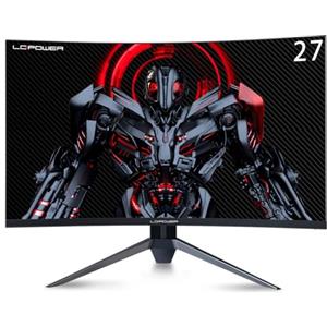 LC-Power 27" Monitor da Gioco Eccezionale - 165Hz 1ms HDR Flicker-Free Anti-Blu Low Curvatura 1500R Connessioni Multiple Garanzia 3 Anni