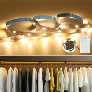 MUSUNIA Batteria per strisce LED - Striscia LED bianca calda da 1M alimentata a batteria con timer Decorazione natalizia