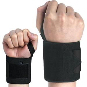 ACWOO Polsiere Palestra, 2PCS Fasce Polsi Palestra Sollevamento Pesi Cinghie Passante Pollice, Polsiera Allenamento Donna & Uomo, Accessori Fitness per Gym Bodybuilding, Calistenics, Powerlifting