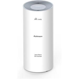 Rohnson Deumidificatore 32 dB Ultra Silenzioso, Tecnologia Inverter Avanzata, per 180 m², Serbatoio 4,5 L, 30L/Giorno, Wi-Fi Smart, Ionizzatore, Timer 24 h, Turbo Boost, Blocco Bambini, Pulizia Facile