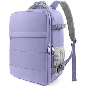 HOTOR Zaino Ryanair 40x20x25 - Zaino da Viaggio Porta PC di Grande Capacità, Multi-Tasca, Bagaglio a Mano Compatibile Ryanair per Uomo e Donna, per Pendolarismo, Viaggi in Aereo e Trekking, Viola