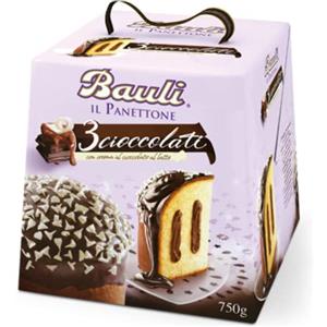 Bauli panettone 3 cioccolati gr.750 (1000034982)