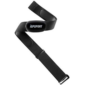 IGPSPORT HR40 Cardiofrequenzimetro Impermeabile IPX7 Bluetooth e Ant+ e Fascia Toracica per Ciclismo, Corsa, Fitness Compatibile con Garmin Polar Wahoo - Nero