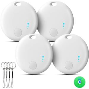 LocLynx Air Tracker 4 Pezzi,Smart Tracker Funziona con Apple Dov'è App,Bluetooth Localizzatore Design Compatto,Batteria a Lunga Durata,Smart Air Tracker Chiavi per Chiavi/Bagagli/Valigie/Portafogli