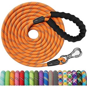 X XBEN Guinzaglio per Cani,1,5M 2M 3M 5M 6M 10M 15M 20M 25M 30M Resistente e durevole Guinzaglio Addestramento,Lunghina per Cane con Gancio di Sicurezza e Maniglia Imbottita,per Tutti i Cani