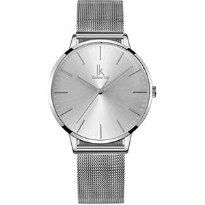 Alienwork Orologio Donna Argento Cinturino in Maglia Metallo Ultra Sottile