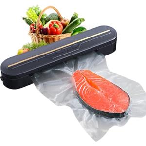 Ziyonix Macchina Sottovuoto Alimenti, Automatica Sigillatore Sottovuoto Macchina con 10 Sachetti Macchina Per Sottovuoto Professionale per Alimenti Freschi Secchi che Umidi