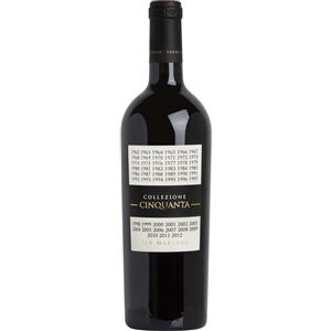 San Marzano Collezione Cinquanta - Vino Rosso 0.75 L, Blend di Primitivo e Negroamaro, Caldo e Avvolgente