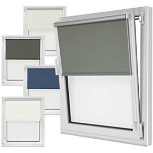 npluseins Tenda a Rullo Blackout in 4 Colori e in 6 Misure - Tenda Oscurante con Retro Riflettente - Montaggio semplicissimo a 3 Fasi, Anthrazit, ca. 60 x 150 cm