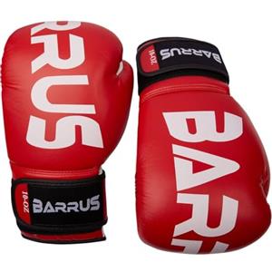 Barrus - Guantoni KickBoxing Muay Thai MMA | Guanti Pugilato Boxe Full Contact (Rosso, 10oz)