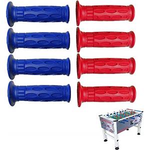 Roberto Sport Calcio Balilla Competition, omologato FICB, Serie Completa 8 manopole PRO Italy Professionali Colori Rosso, Blu