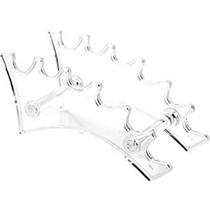 SagaSave Espositore per penne, 6 fessure, organizer trasparente per matite domestiche per sopracciglia, pennelli da trucco/pennello per arte