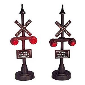 Lemax STOP FERROVIARI-RAILWAY STOP LIGHT, SET OF 2