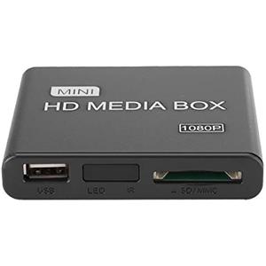 Socobeta Mini lettore video di rete Lettore multimediale digitale Full HD 1080P per ufficio e intrattenimento domestico