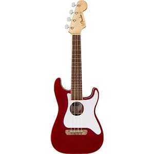Fender Fullerton Strat® Uke Walnut Fingerboard Pickguard White Candy Apple Red