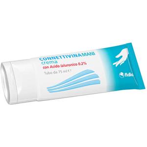Fidia Connettivinamani Crema 75 ml - Idratazione e Ripristino della Barriera Cutanea con Acido Ialuronico