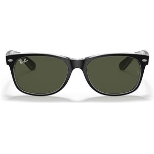 Ray-Ban Occhiali da Sole RB2132 6052 New Wayfarer Nero/Verde G-15 Unisex